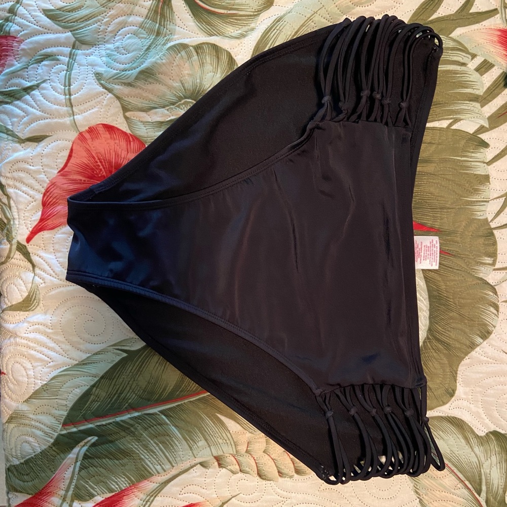 Black High Waisted Bikini Bottoms